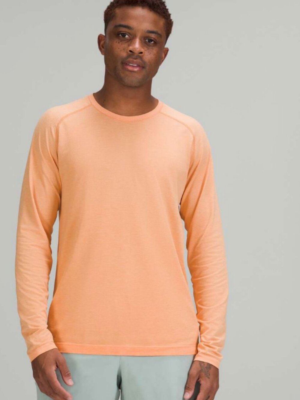 Lululemon Metal Vent Tech Long Sleeve Shirt 2.0 Peach Orange Size Large
